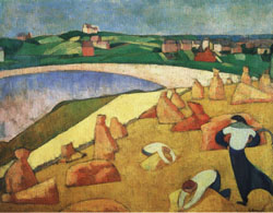 Emile Bernard Harvest on the Edge of the Sea